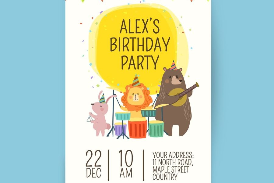 Oblikovanje vabil za otroško rojstnodnevno zabavo zaupajte Magma Medii